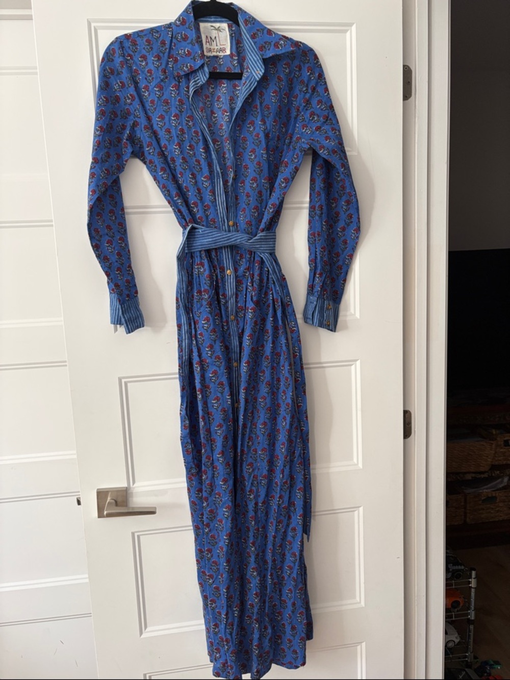 AML Paris Cotton Print Shirt Dress